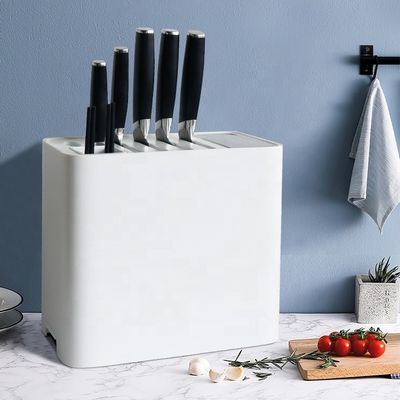 Factory price smart kitchen organizer knife block set sterilization storage holder sterilizing rack stands for knives